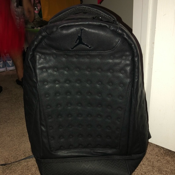 michael jordan leather backpack